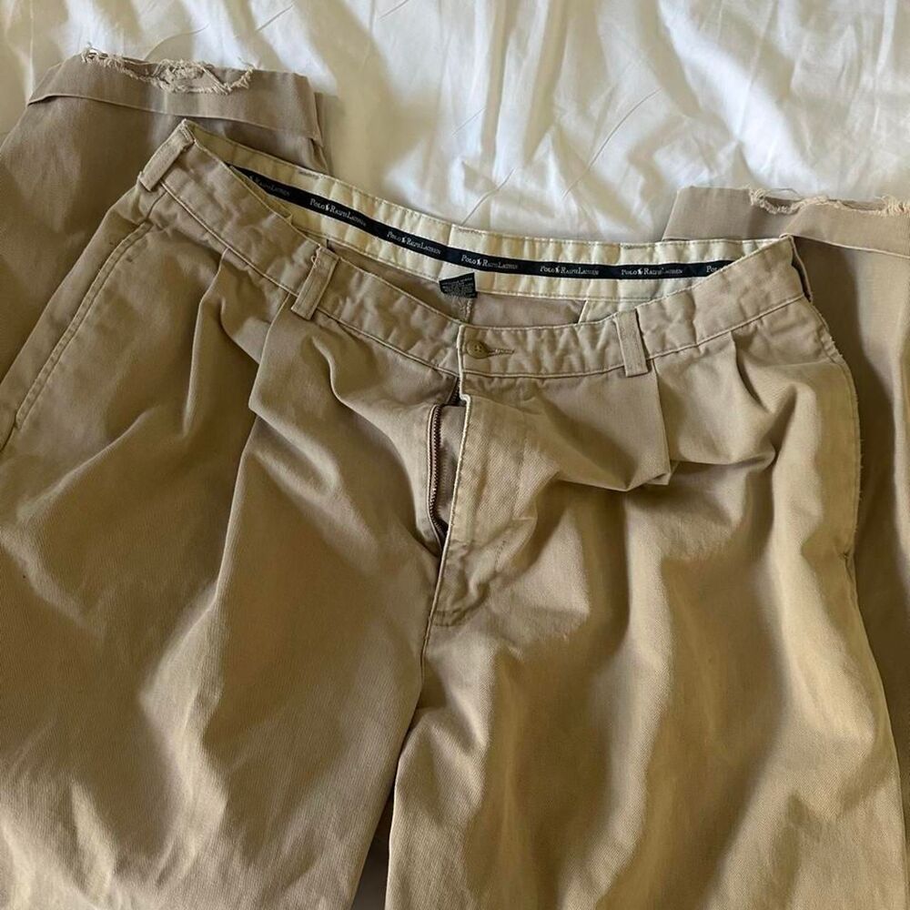 Polo-ralph-lauren Men's Tan and Cream Trousers
